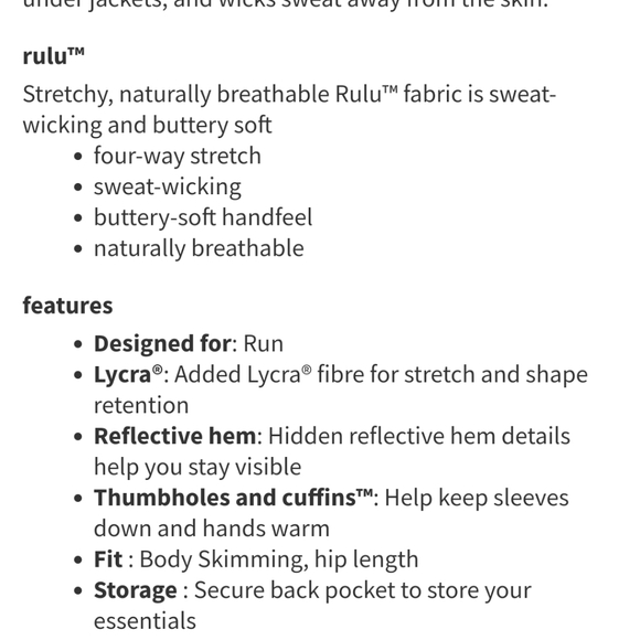 Lululemon runderful long sleeve - Picture 4 of 7